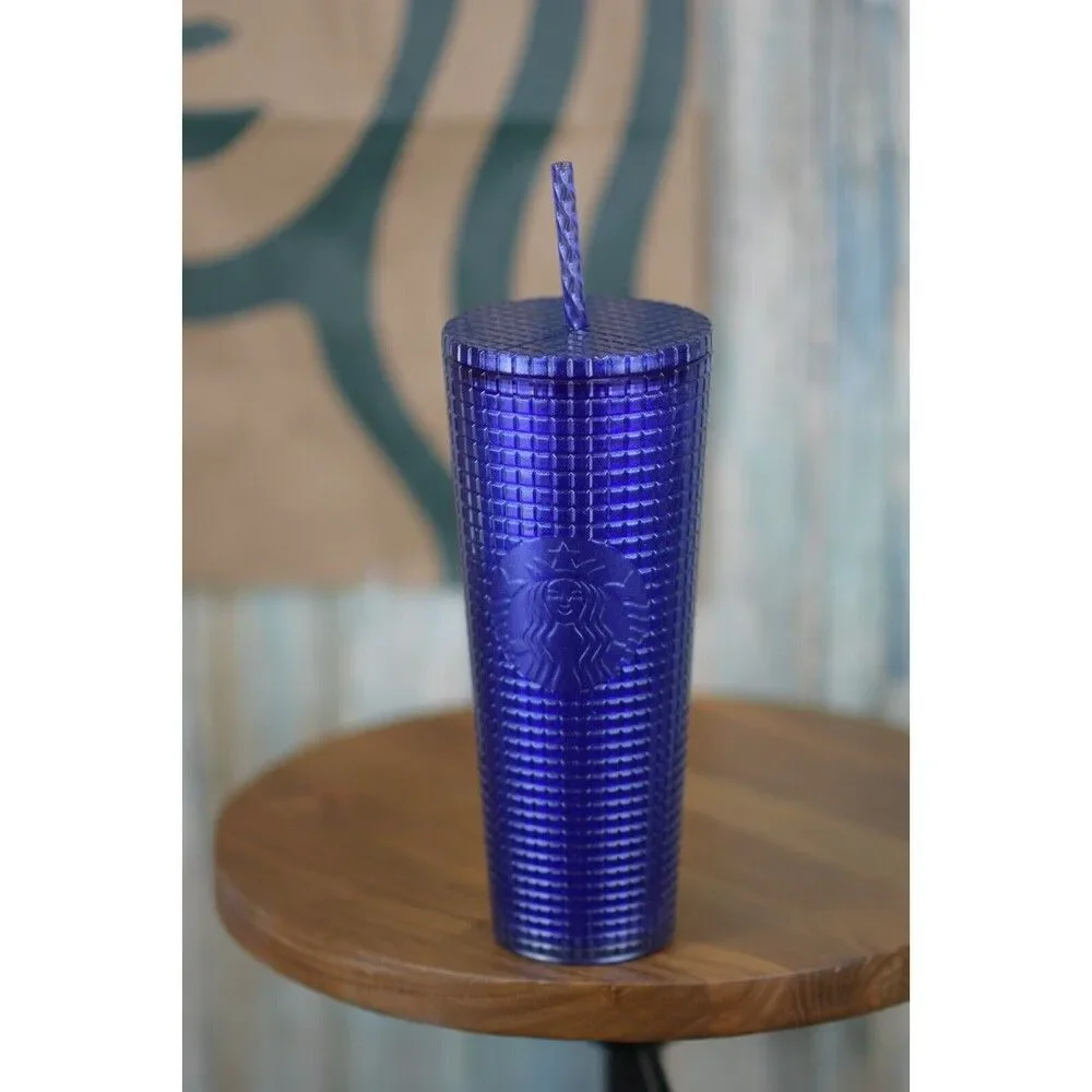 Starbucks Blue Blueberry Glitter Gradient Venti 24oz Cold Cup